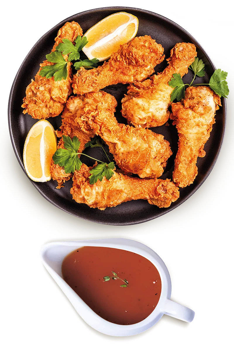 fried chicken with sauce