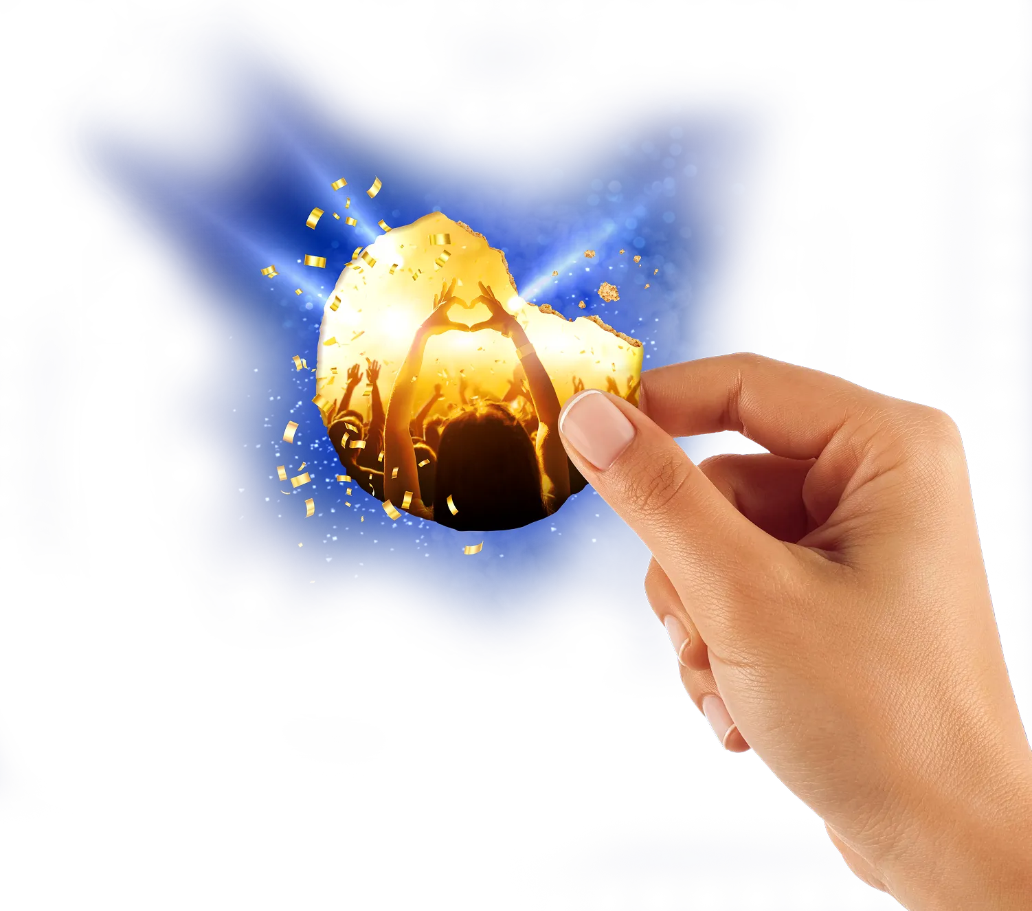 McVitie's Hand with gold biscuit