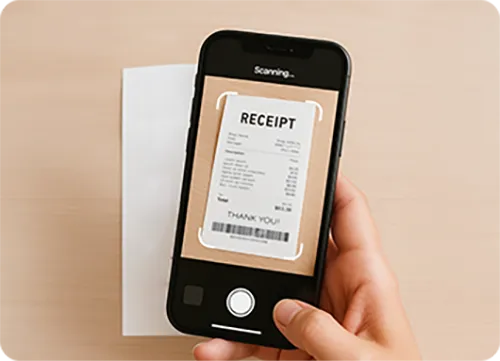 Example receipt scan