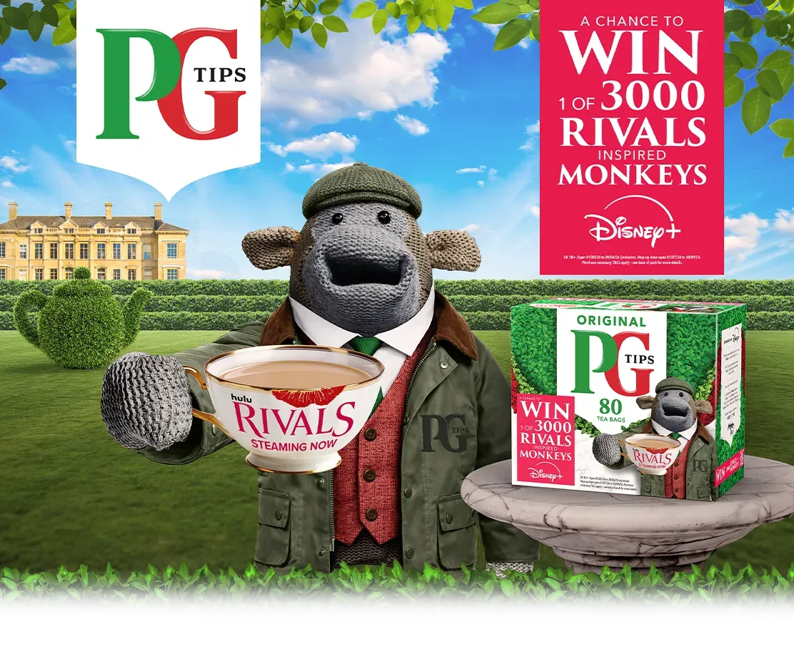 PG Tips Rivals - a chance to win big 1 of 3000 rivals monkeys